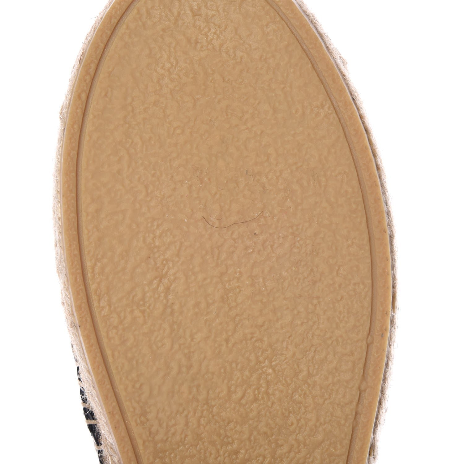 Saint Laurent Lambskin Monogram Espadrilles 37.5 Black 9 of 10