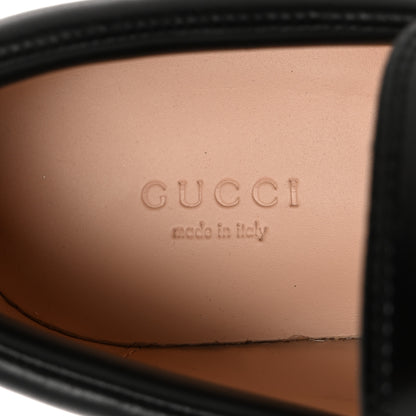 Gucci Magnum Calfskin Nappa Samoa Womens Horsebit Platform Chunky Lug Sole 40mm Loafers 36.5 Black 7 of 11