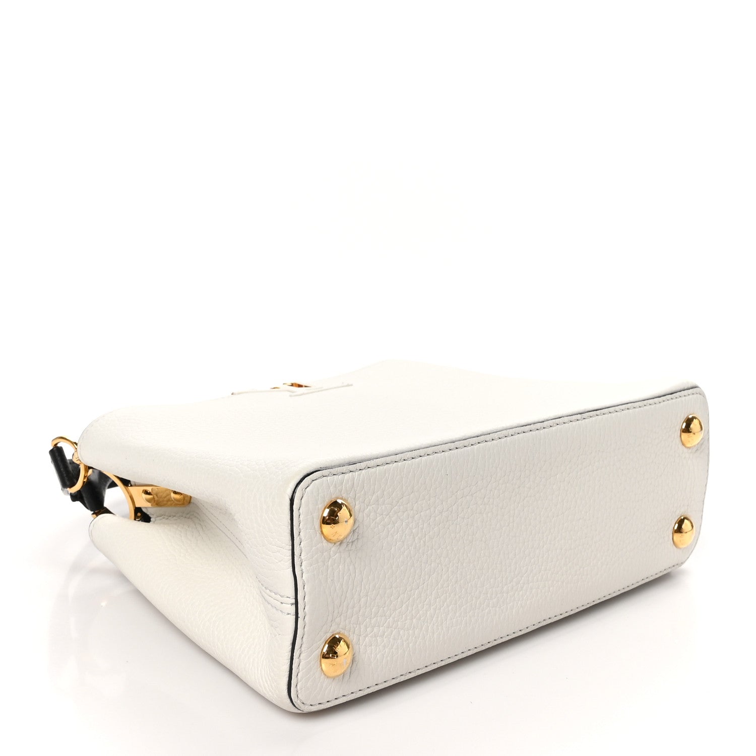 Louis Vuitton Taurillon Capucines BB Black White 4 of 9
