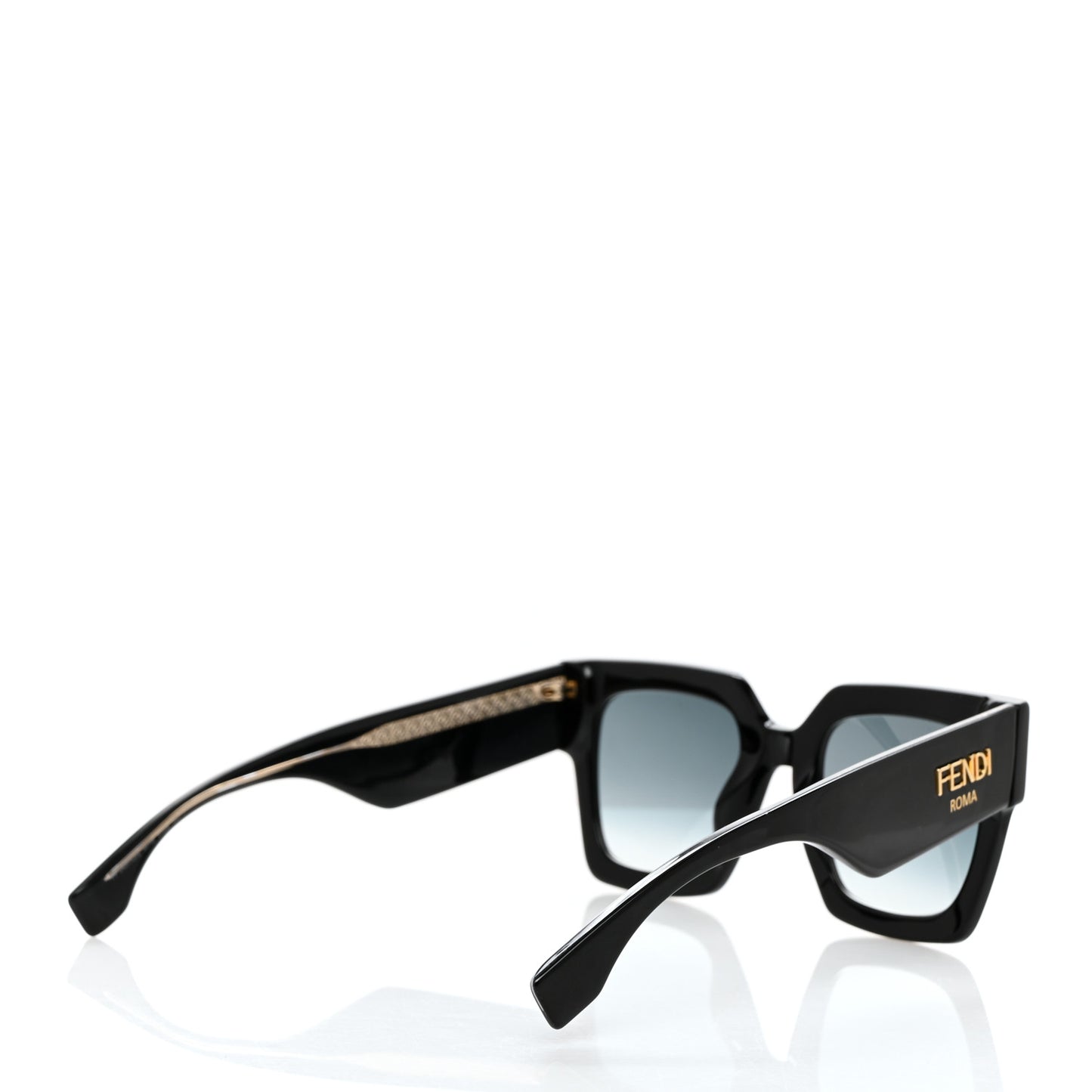 Acetate Fendi Roma Sunglasses FF 0457/G/S Black Blue