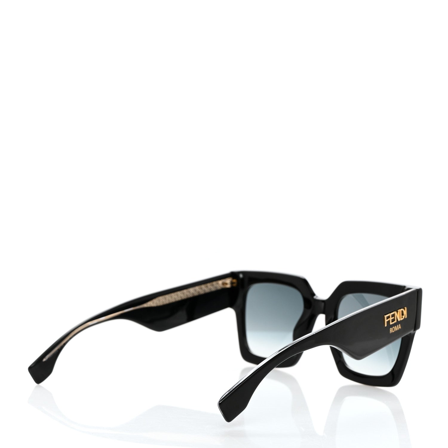 Fendi Acetate Fendi Roma Sunglasses FF 0457/G/S Black Blue 5 of 7