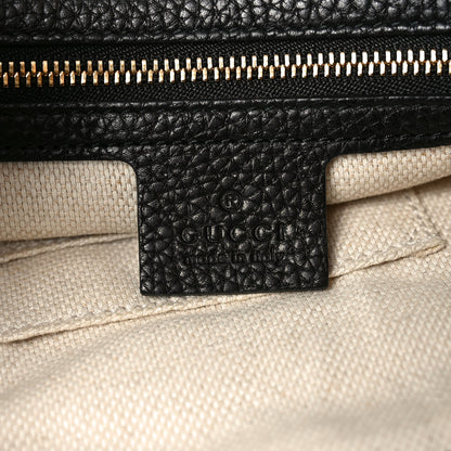 Gucci Pebbled Calfskin Medium Soho Chain Shoulder Bag Black 5 of 9