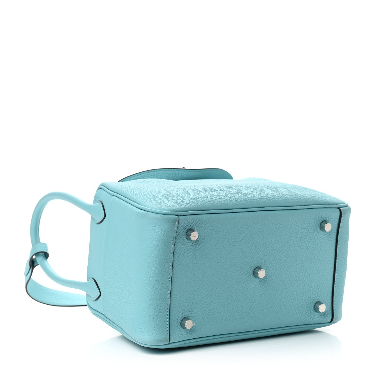 Hermes Taurillon Clemence Lindy 26 Bleu Atoll 4 of 12