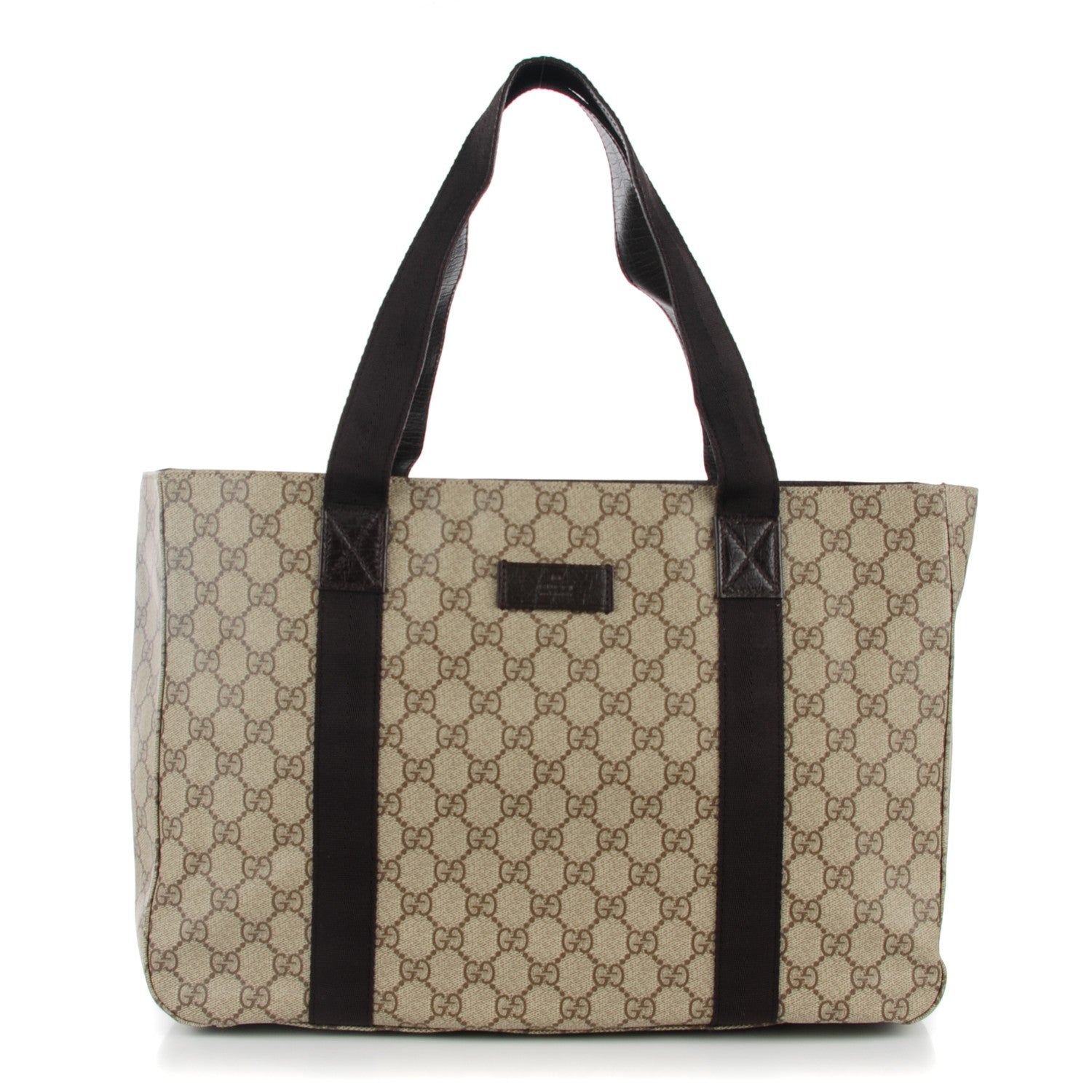 Gucci GG Plus Monogram Medium Tote Dark Brown 1 of 7
