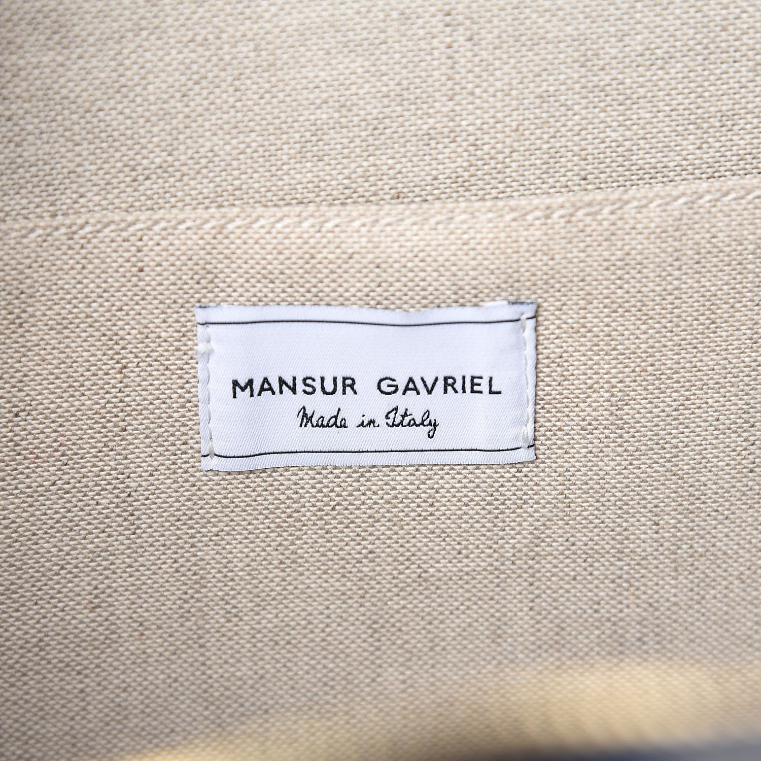 Mansur Gavriel Canvas Stripe Circle Crossbody Blue White 6 of 12