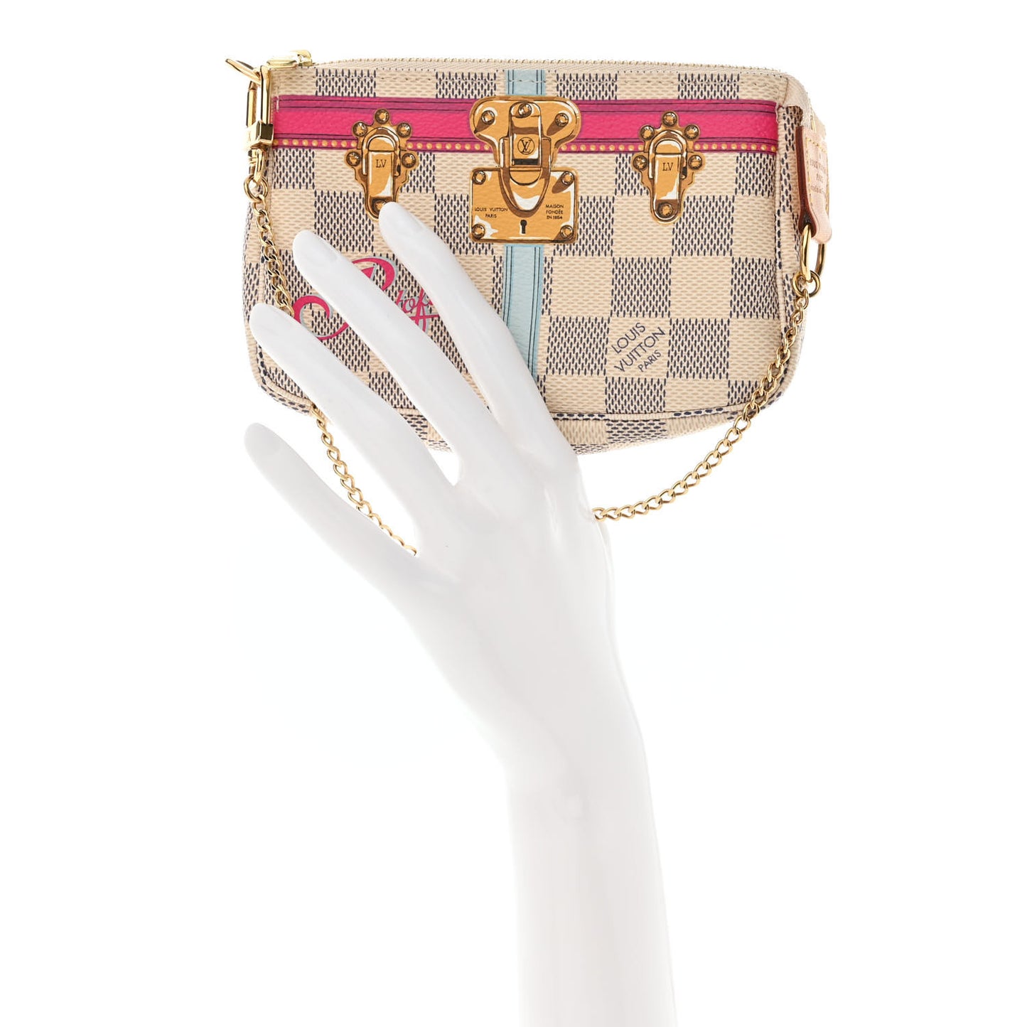 Damier Azur Summer Trunks Portofino Mini Pochette Accessories