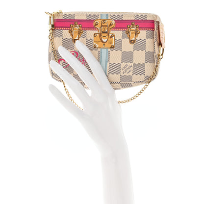 Louis Vuitton Damier Azur Summer Trunks Portofino Mini Pochette Accessories 2 of 7