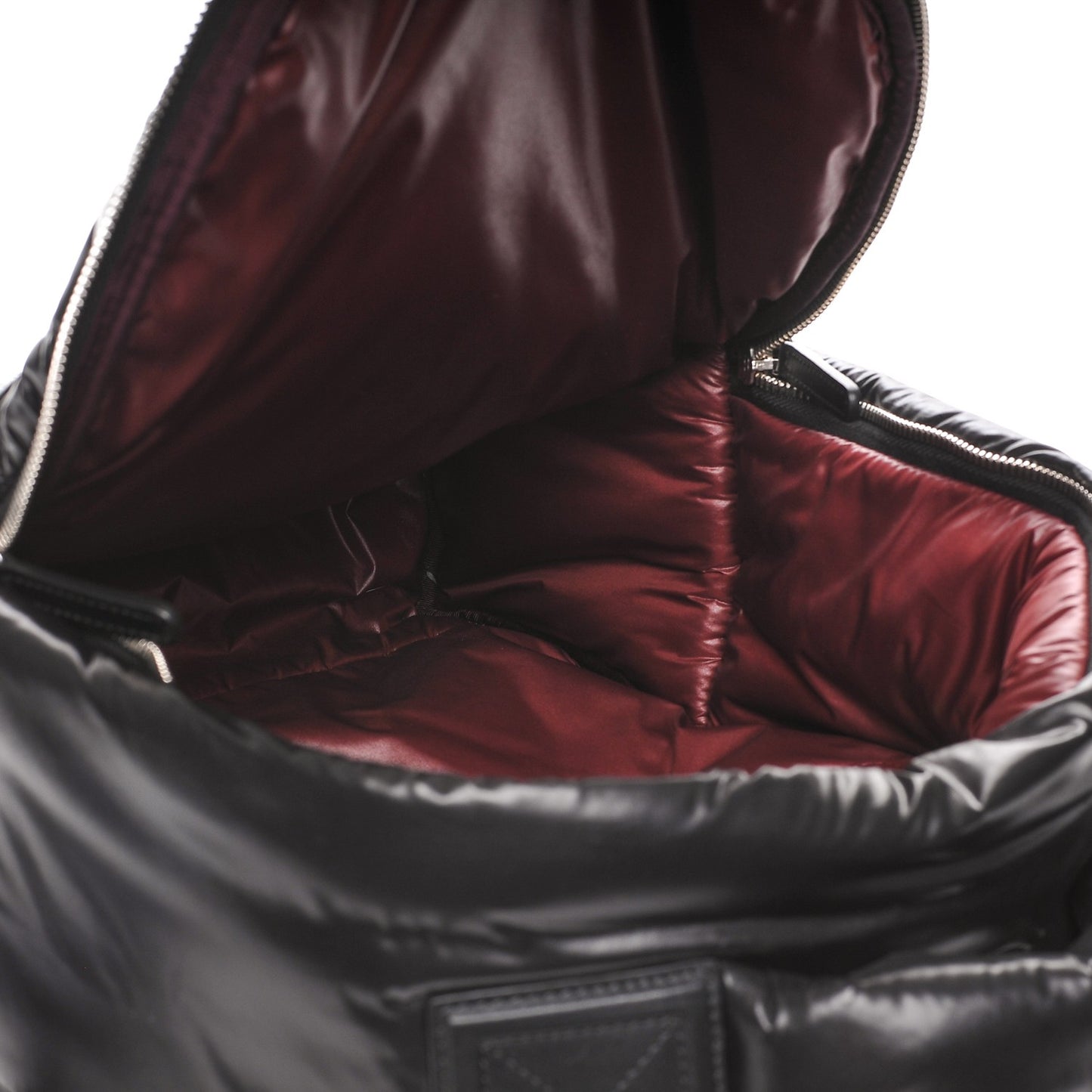 Nylon Quilted Coco Cocoon Backpack Black