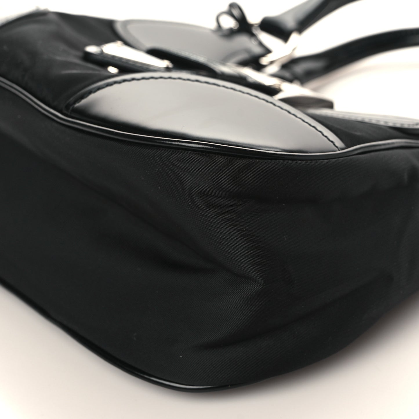 Re-Nylon Spazzolato Re-Edition 2002 Moon Bag Black