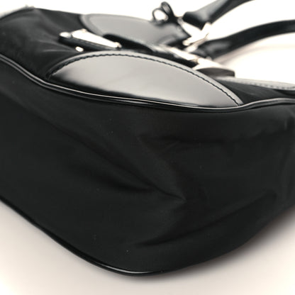 Prada Re-Nylon Spazzolato Re-Edition 2002 Moon Bag Black 7 of 7