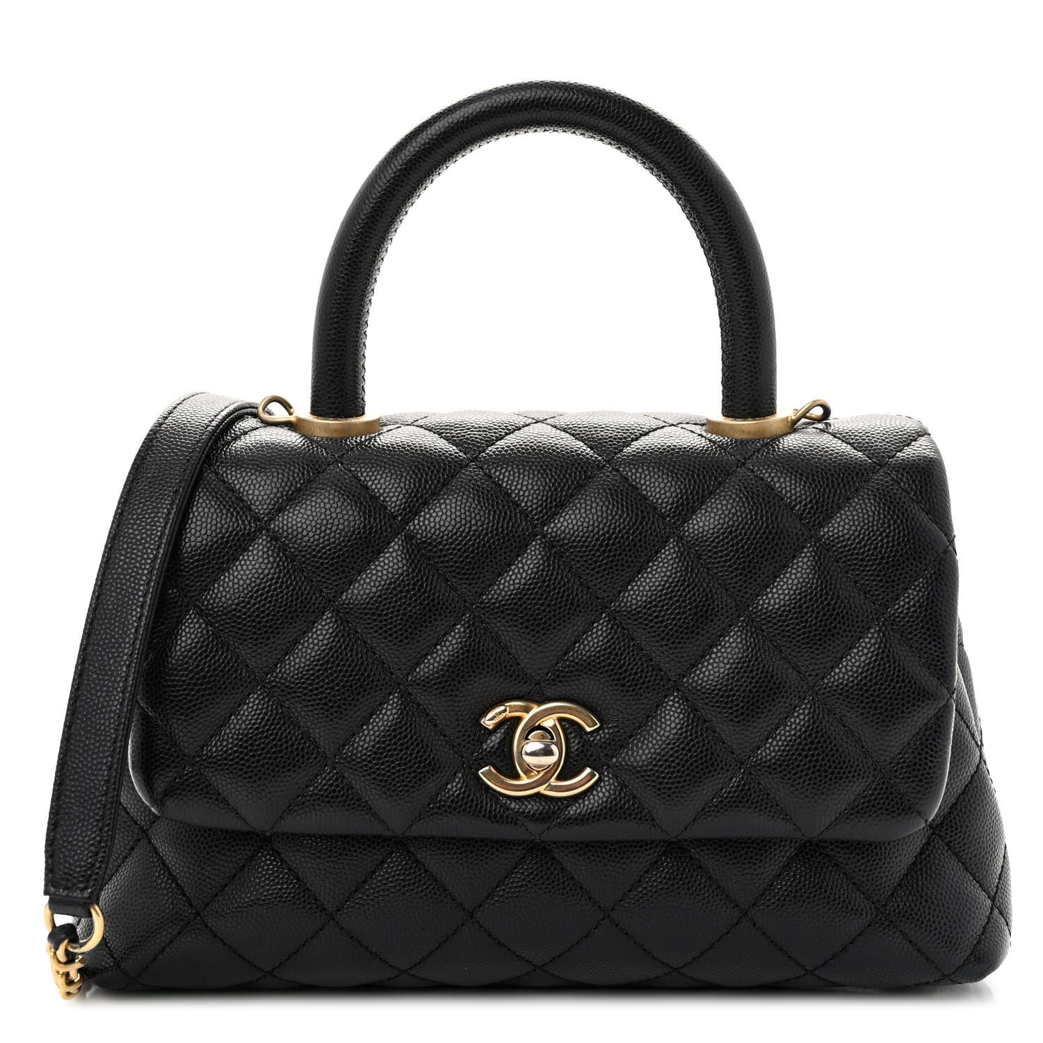 Chanel Caviar Quilted Mini Coco Handle Flap Black 1 of 10
