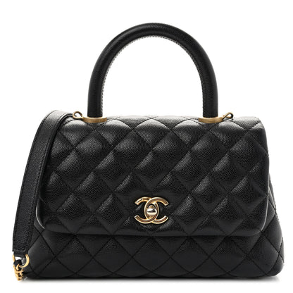 Chanel Caviar Quilted Mini Coco Handle Flap Black 1 of 10