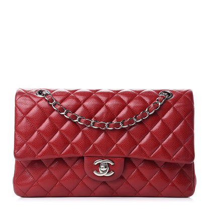 Chanel Caviar Quilted Medium Double Flap Red 1 of 13