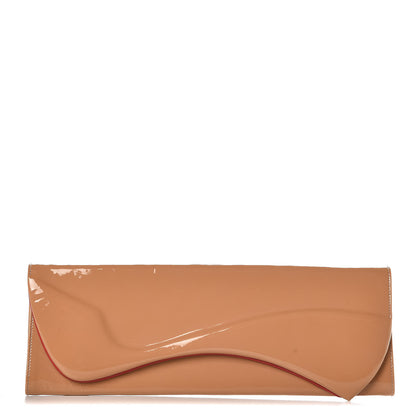 Christian Louboutin Patent Pigalle Clutch Nude 1 of 7