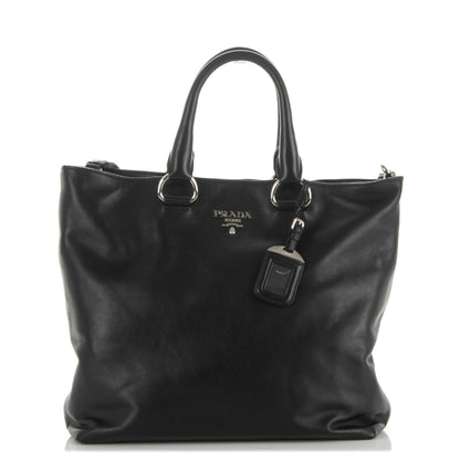 Prada Soft Calf Shopping Tote Nero Black 1 of 8