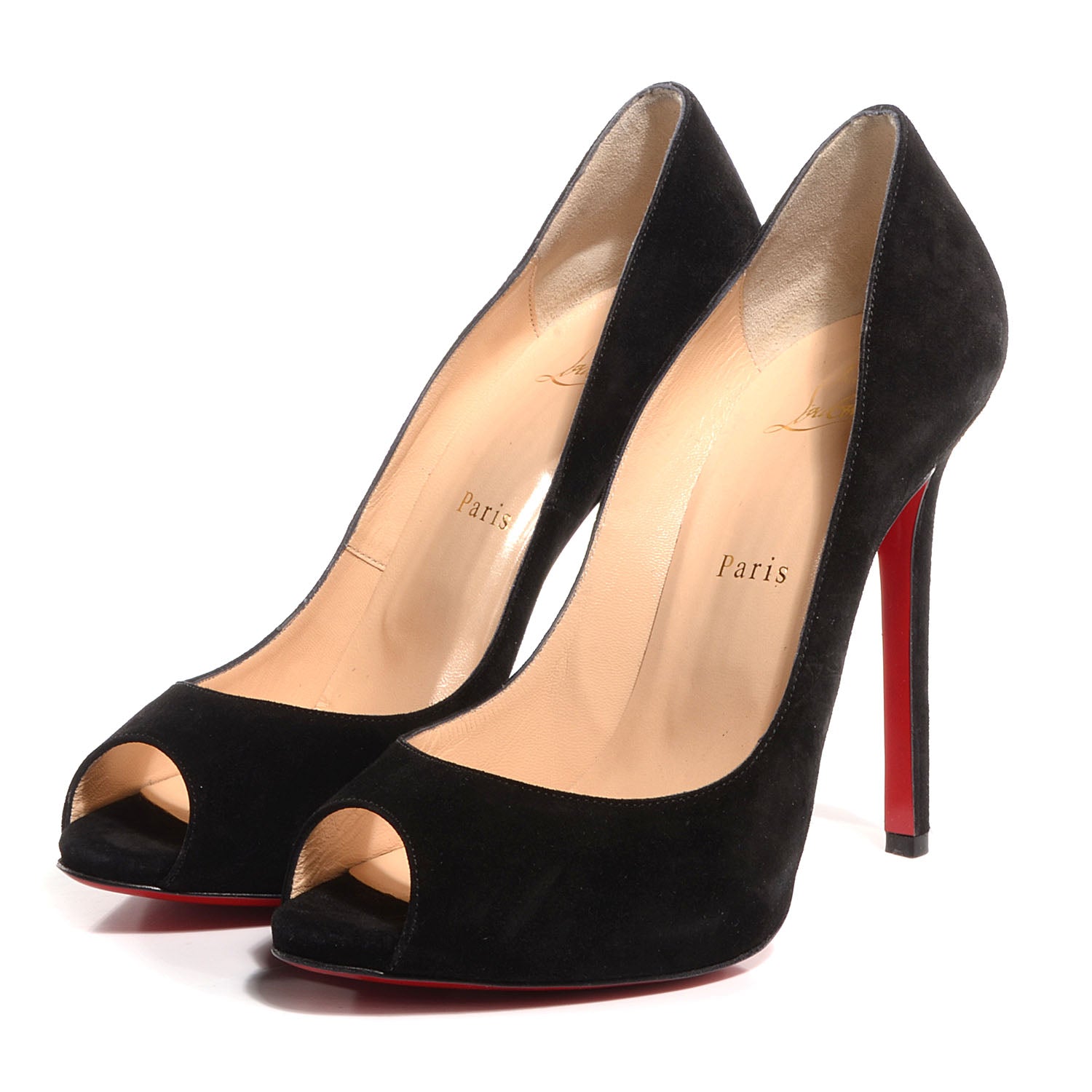Christian Louboutin Suede Flo 120 Pumps 39 Black 3 of 6
