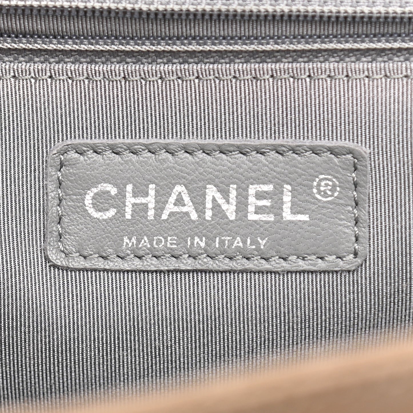 Washed Lambskin Quilted Medium Chain Around Messenger Taupe