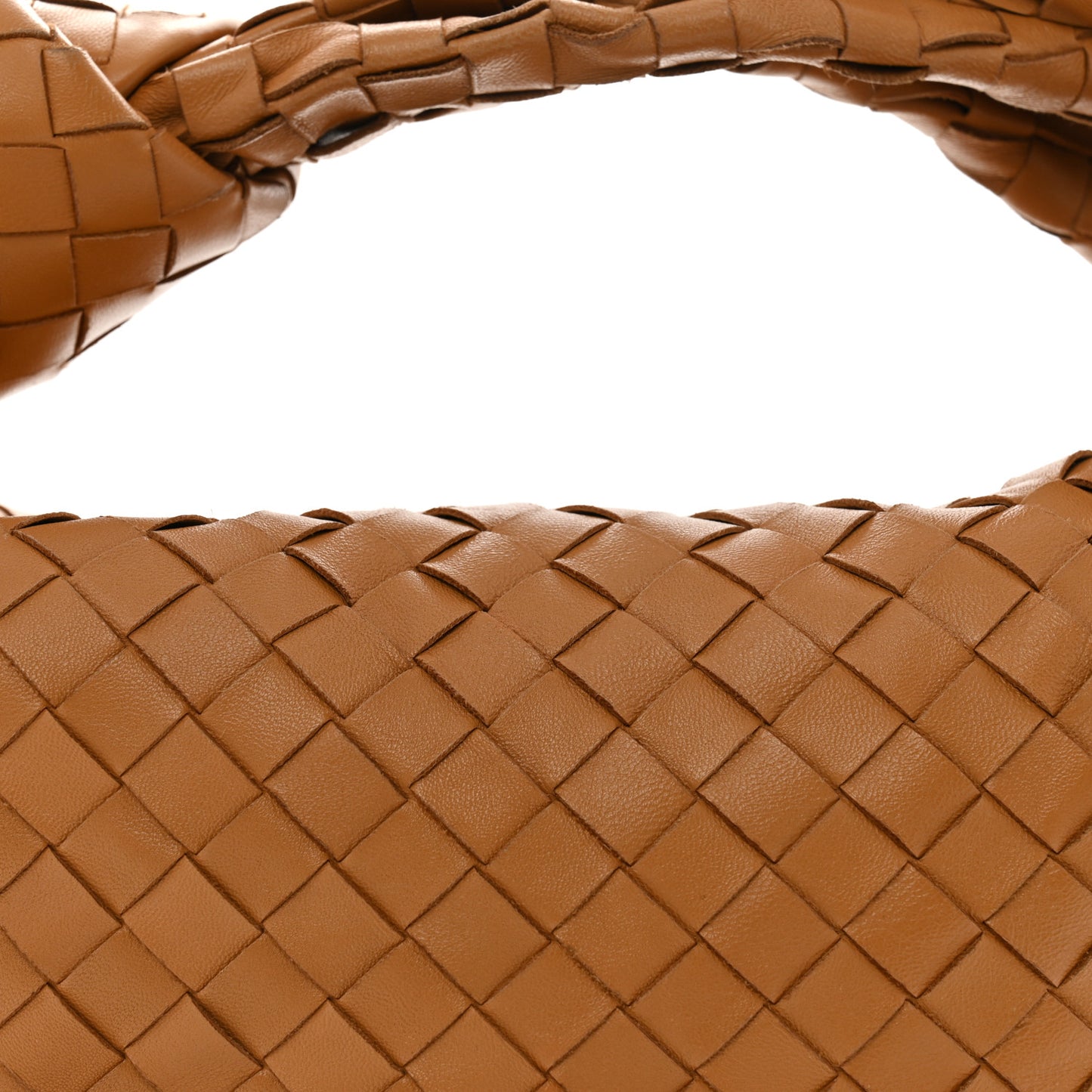 Nappa Intrecciato Teen Jodie Hobo Caramel