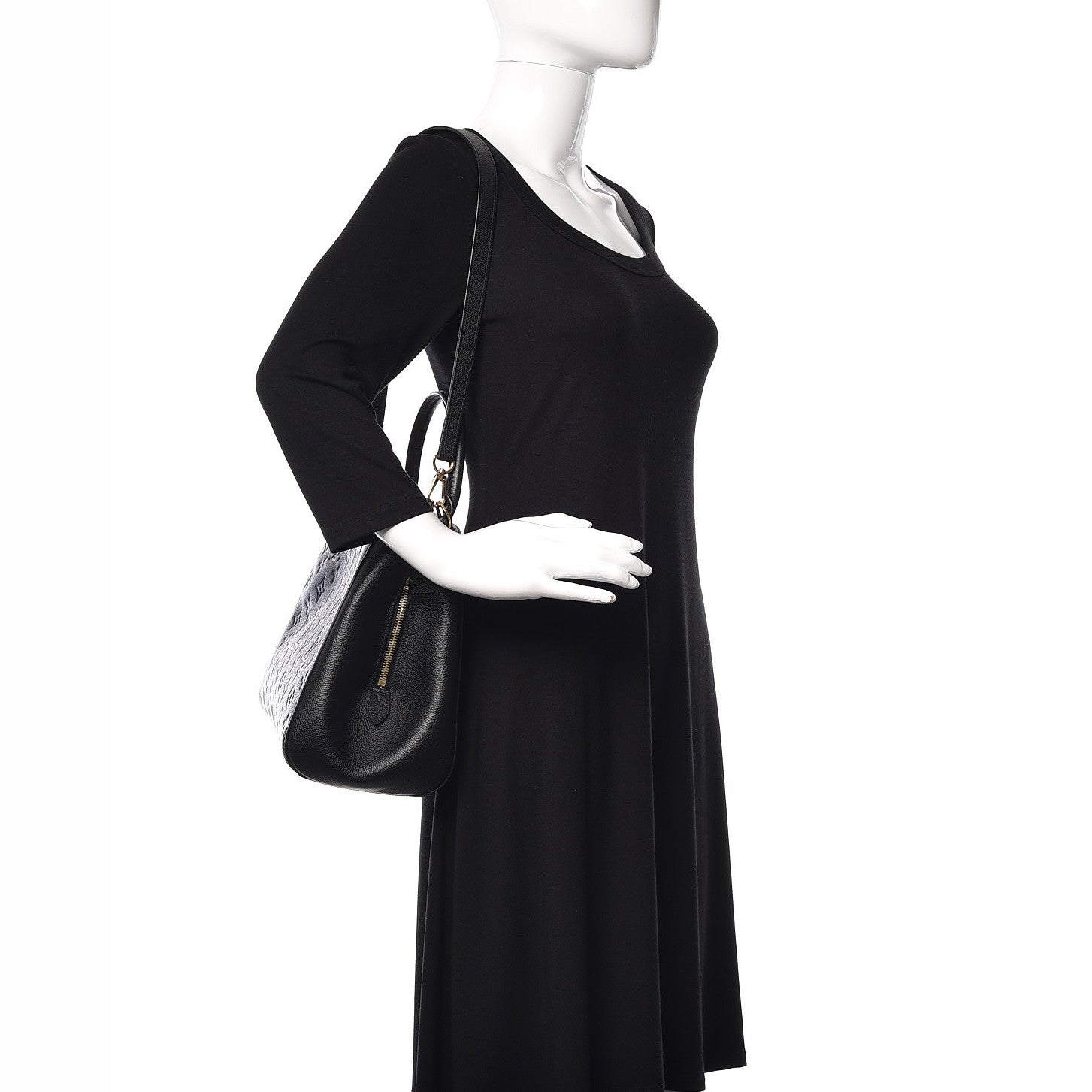 Louis Vuitton Empreinte Montaigne MM Black 2 of 10