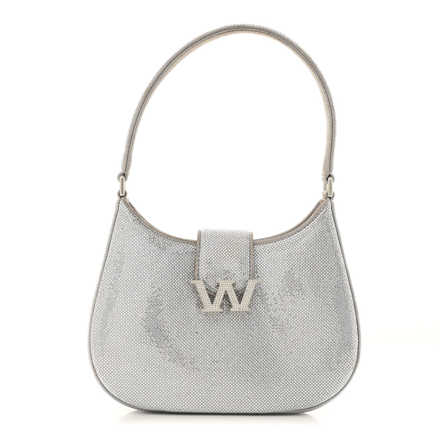 Alexander Wang Mesh Crystal Rhinestone Small Legacy Hobo Alloy 1 of 13