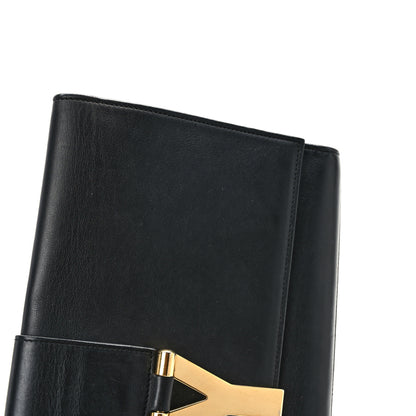 Saint Laurent Calfskin Classic Y Ligne Clutch Black 9 of 12