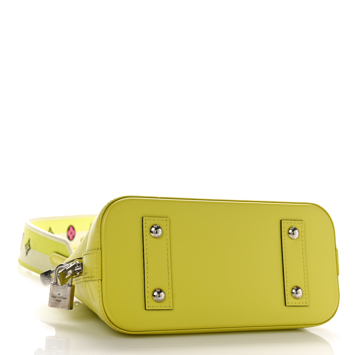 Louis Vuitton Epi Jacquard Alma BB Yellow Citron 4 of 9