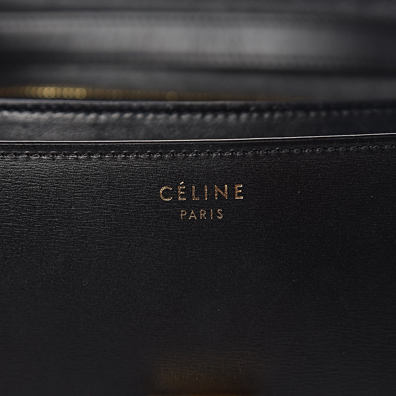 Celine Box Calfskin Medium Classic Box Flap Bag Black 6 of 18