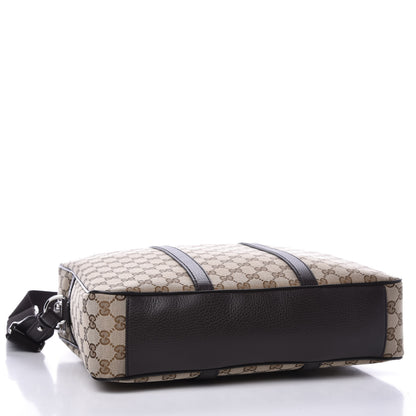 Gucci Monogram Briefcase Dark Brown 3 of 10
