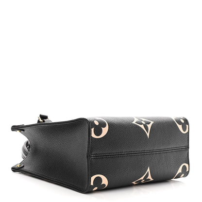 Louis Vuitton Empreinte Monogram Giant Onthego PM Black Beige 4 of 9