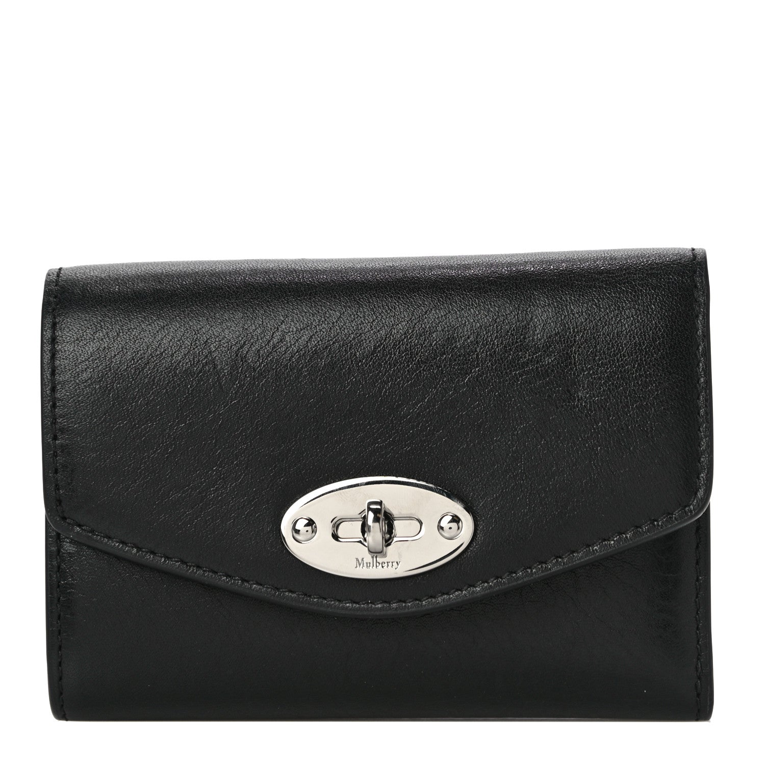 Mulberry Classic Grain Small Darley Wallet Black 1 of 12