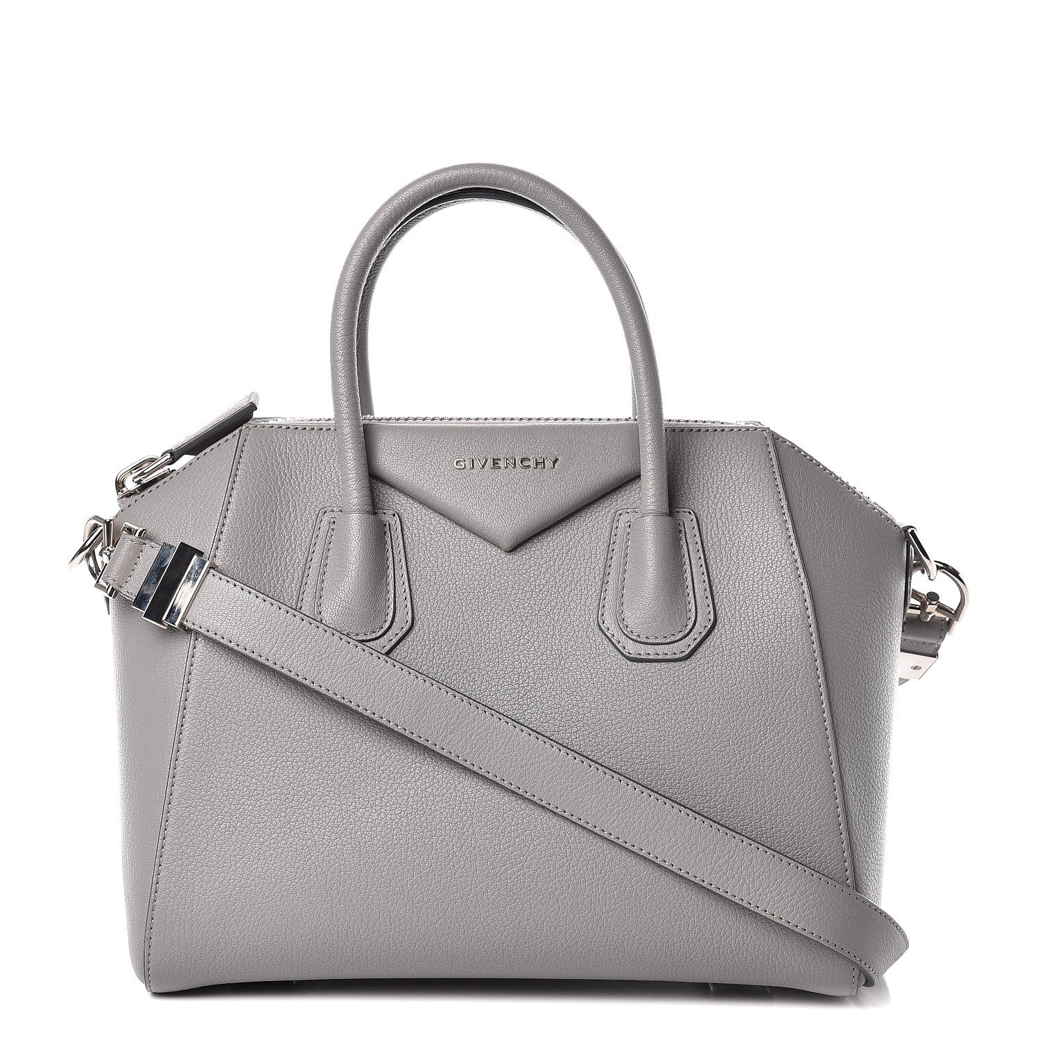 Givenchy Sugar Goatskin Small Antigona Pearl Grey 1 of 14