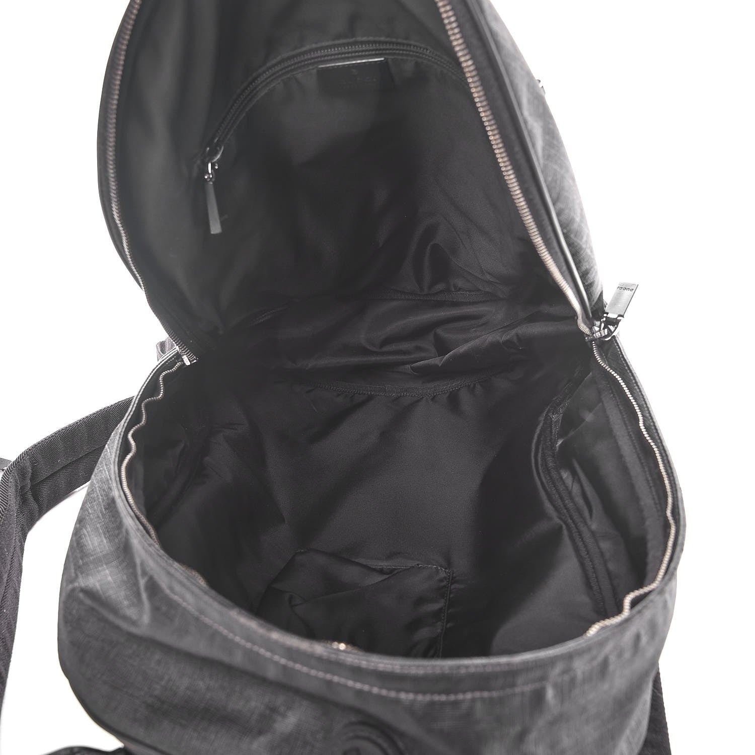 Gucci Coated Canvas Interlocking G Travel Backpack Black 5 of 8
