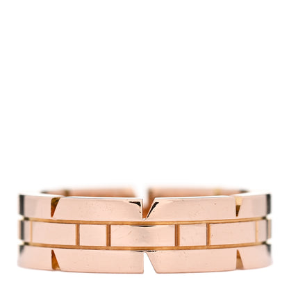Cartier 18K Pink Gold Tank Francaise Ring 54 6.75 1 of 4