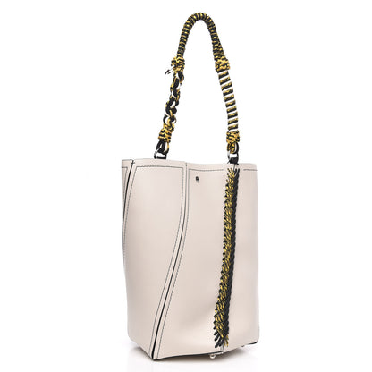 Proenza Schouler Smooth Calfskin Crochet Medium Hex Bucket Bag Clay 4 of 9