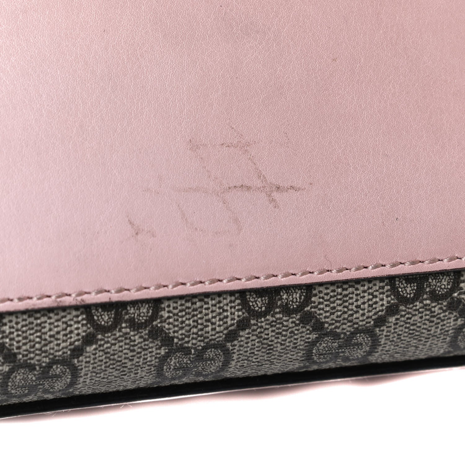 Gucci GG Supreme Monogram Calfskin Medium Padlock Shoulder Bag Beige Perfect Pink 15 of 19