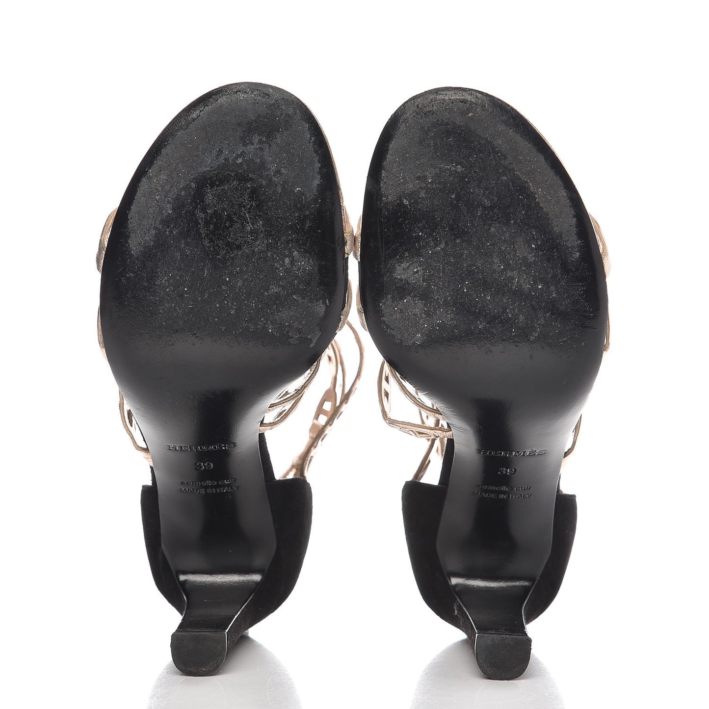 Nappa Chaine d'Ancre Sandal Pump 39 Gold Black