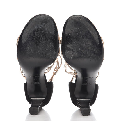 Hermes Nappa Chaine d'Ancre Sandal Pump 39 Gold Black 6 of 7