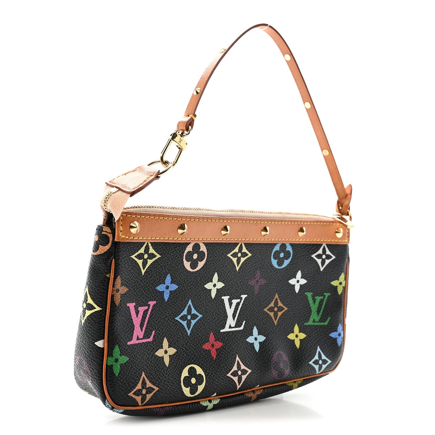 Monogram Multicolor Pochette Accessories Black