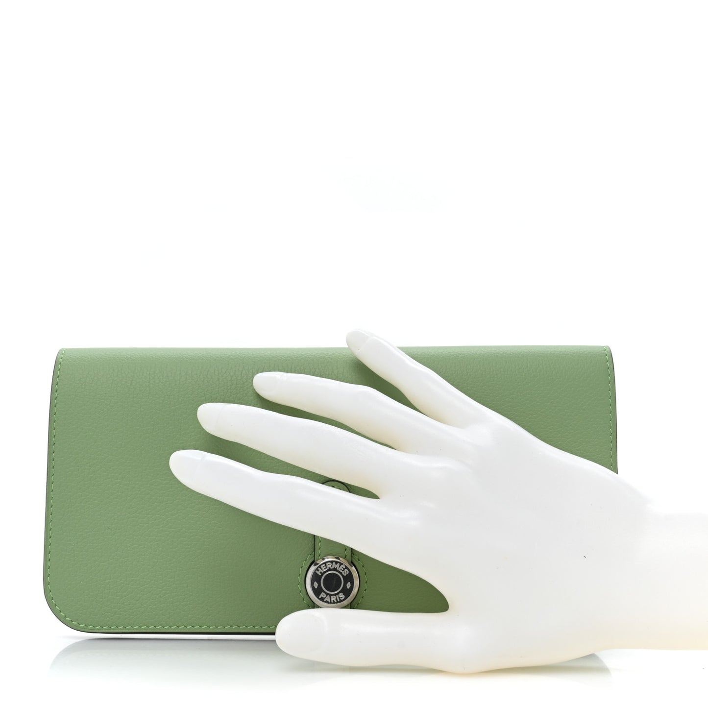 Togo Dogon Recto Verso Wallet Vert Criquet