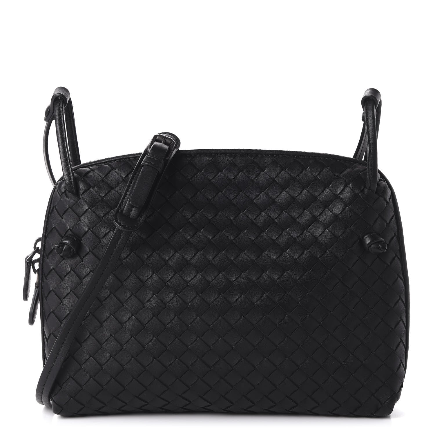 Bottega Veneta Nappa Intrecciato Nodini Bag Black 1 of 9