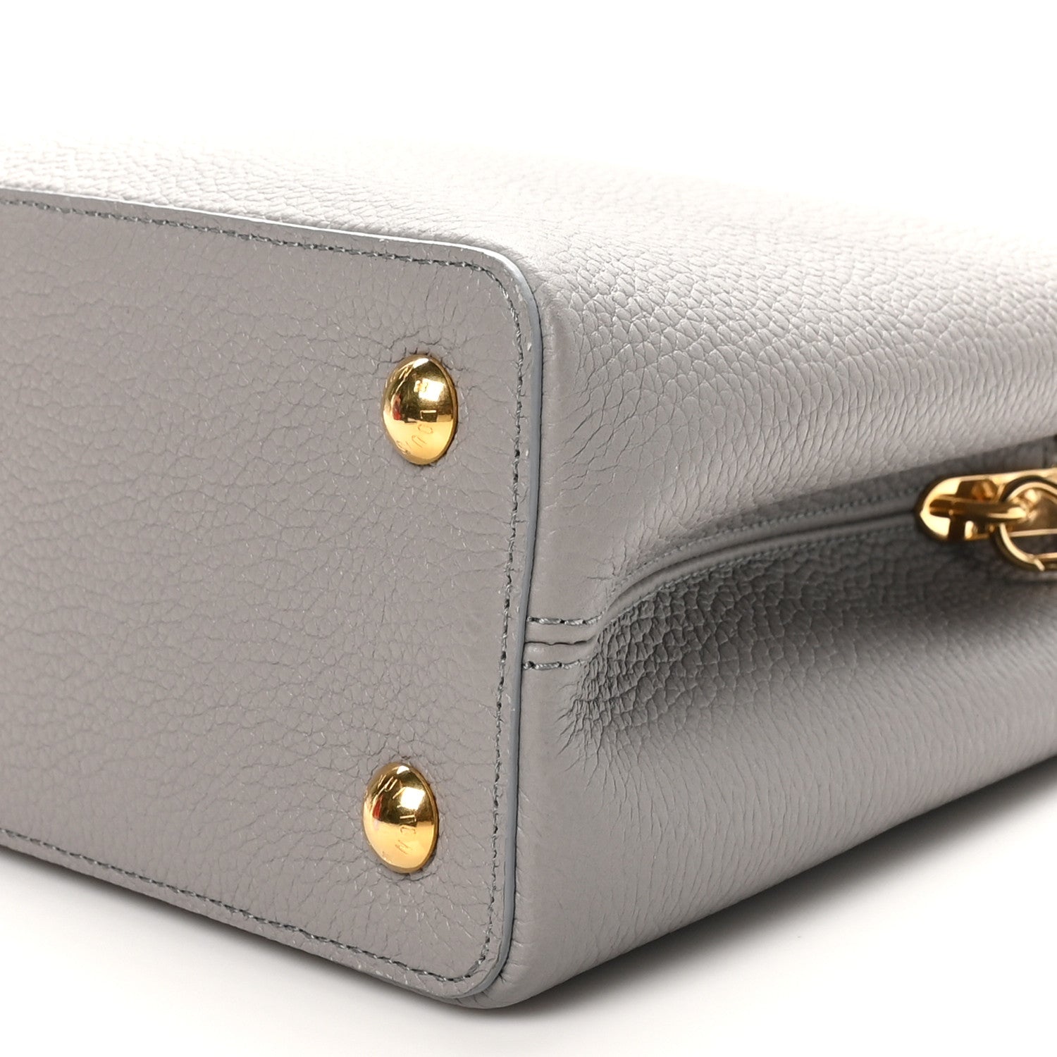Louis Vuitton Taurillon Capucines MM Steeple Gray 9 of 9