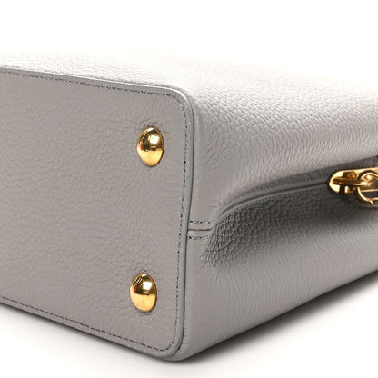 Louis Vuitton Taurillon Capucines MM Steeple Gray 9 of 9