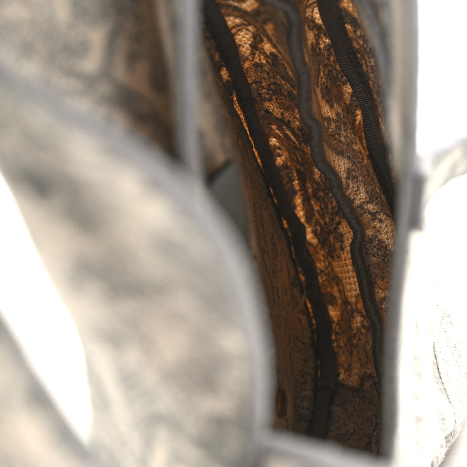 Christian Dior Canvas Embroidered Toile de Jouy Saddle Bag Gray 5 of 9