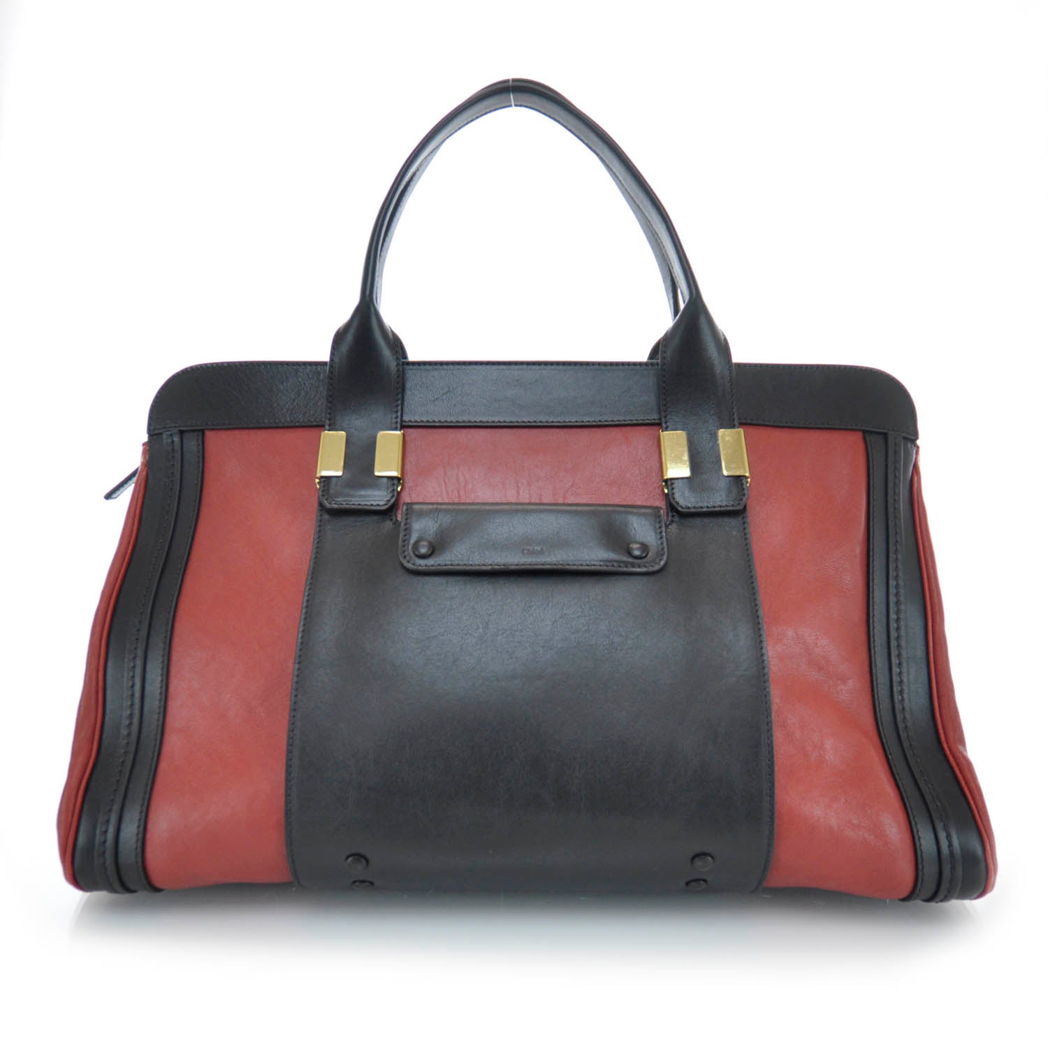 Chloe Leather Large Alice Satchel Holly Berry 1 of 9