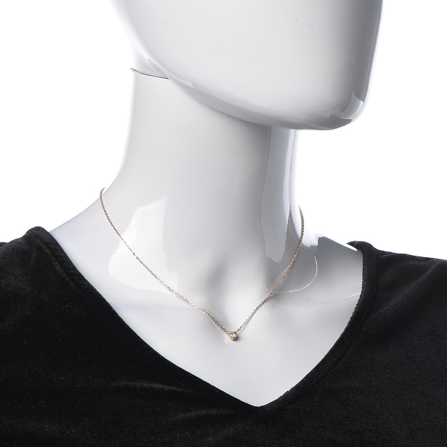Cartier 18K Pink Gold Diamond D'Amour Heart Pendant Necklace 2 of 7