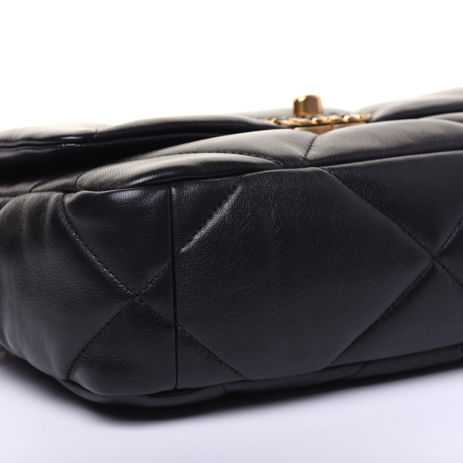 Chanel Lambskin Quilted Medium 19 Flap Black 6 of 16