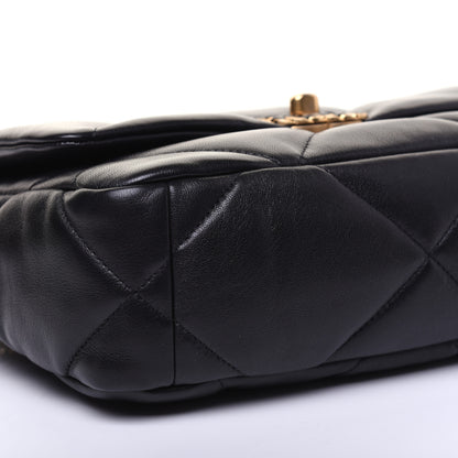 Chanel Lambskin Quilted Medium 19 Flap Black 6 of 16