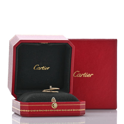 Cartier 18K Yellow Gold Small Juste Un Clou Ring 54 6.75 5 of 5
