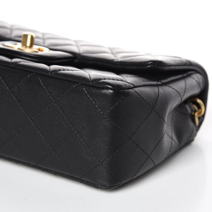 Chanel Lambskin Quilted Mini Rectangular Flap Black 6 of 10