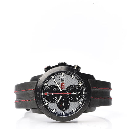 Chopard Stainless Steel Calfskin 42mm Mille Miglia Zagato Chronograph Automatic Watch Black 3 of 10